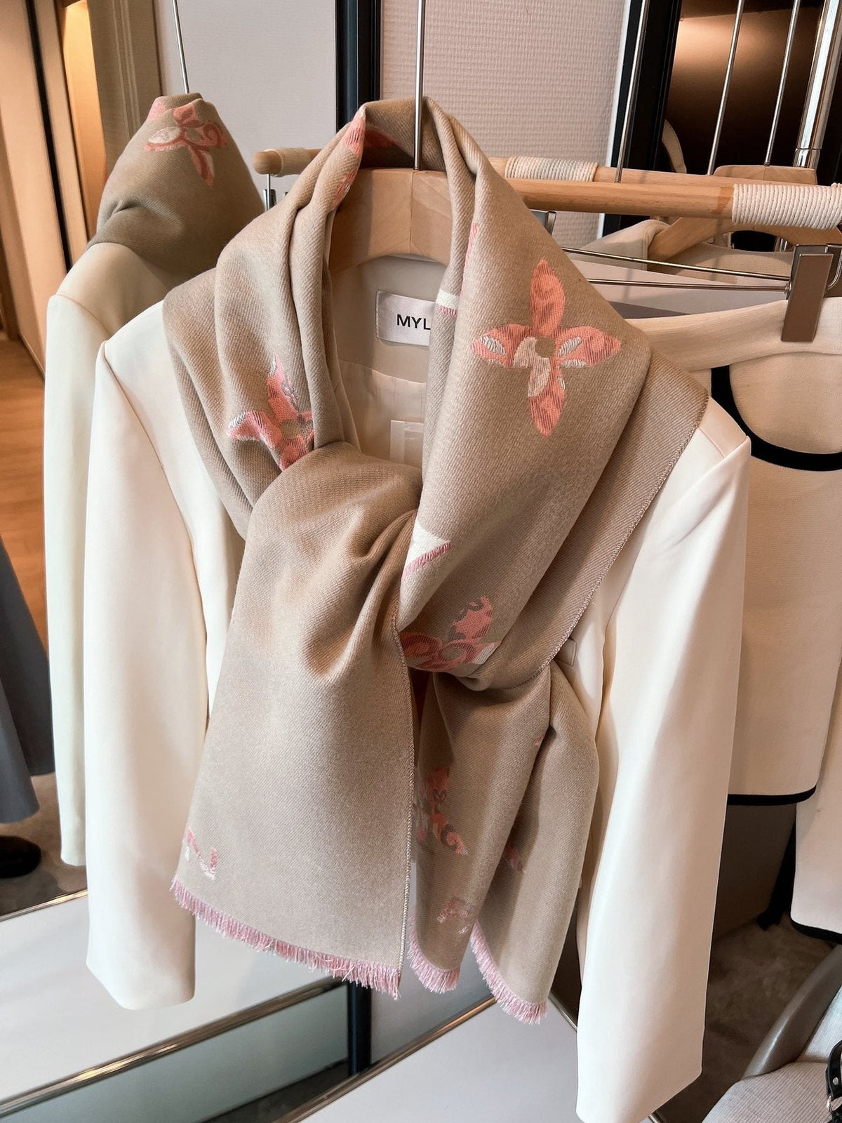 Louis Vuitton Monogram Floral Shawl