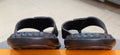 Louis Vuitton Men's Black Logo Slide Sandals - Molded Footbed