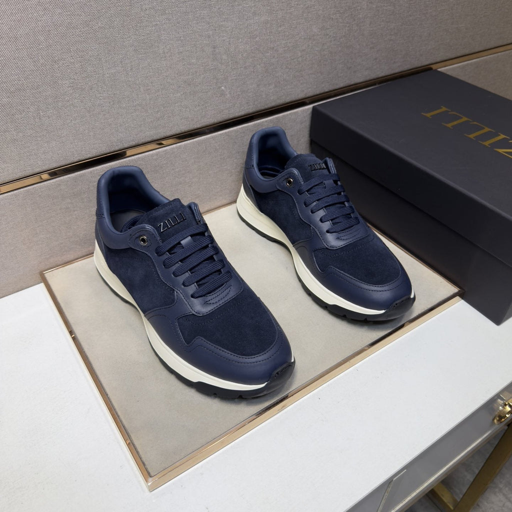 ZILLI Men's Paneled Low-Top Sneakers