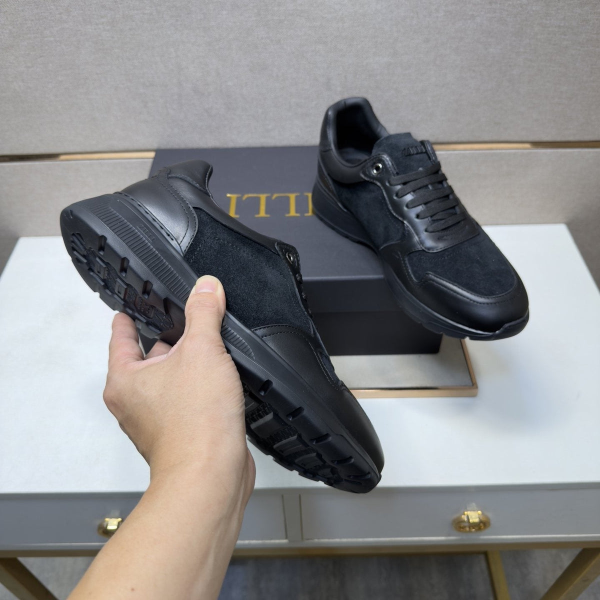 ZILLI Men's Paneled Low-Top Sneakers