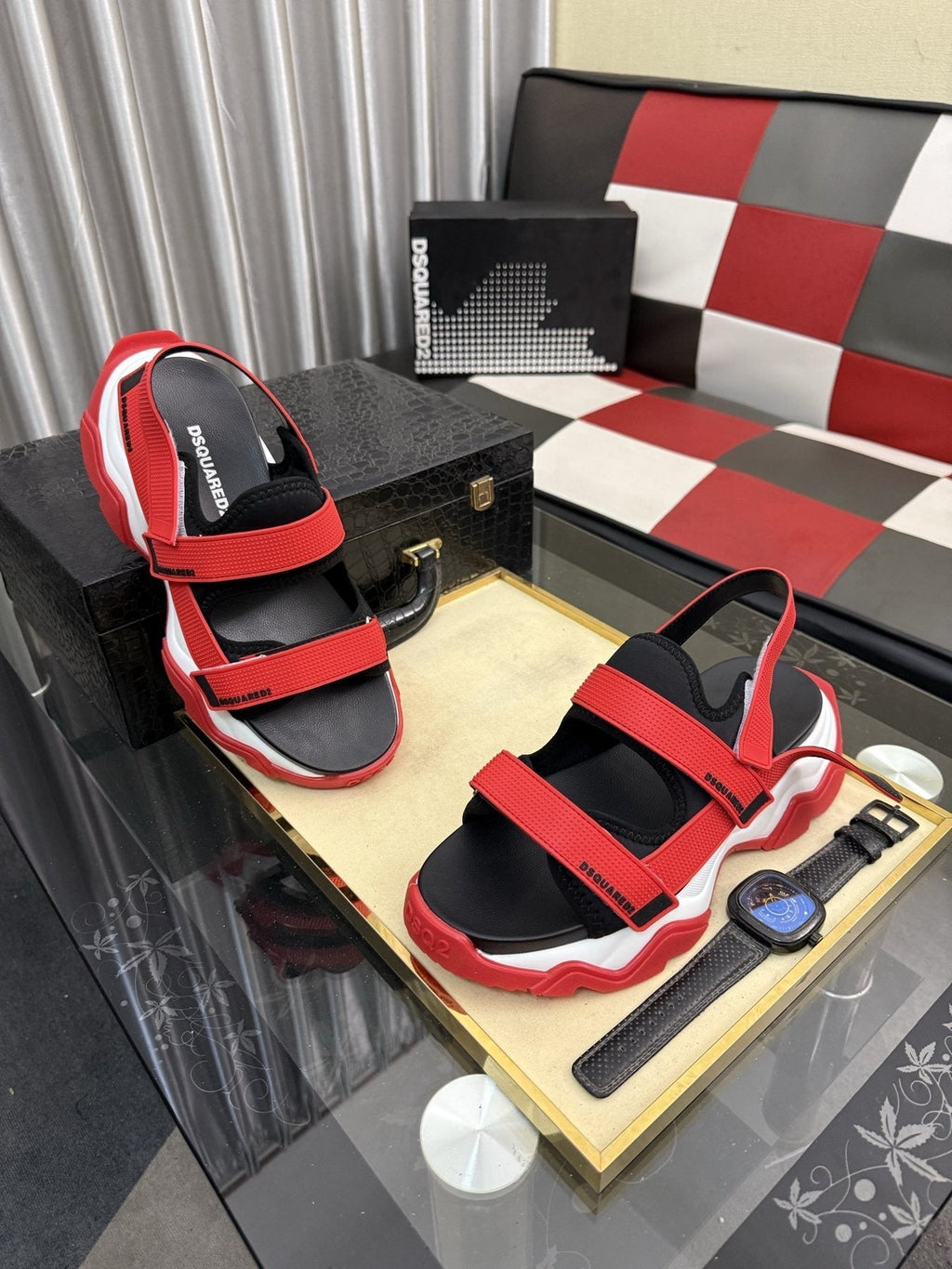 DSQUARED2 Men's Color-Block Sport Sandals