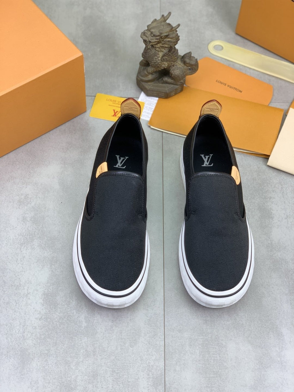 Louis Vuitton Elastic-Gore Slip-On Sneakers
