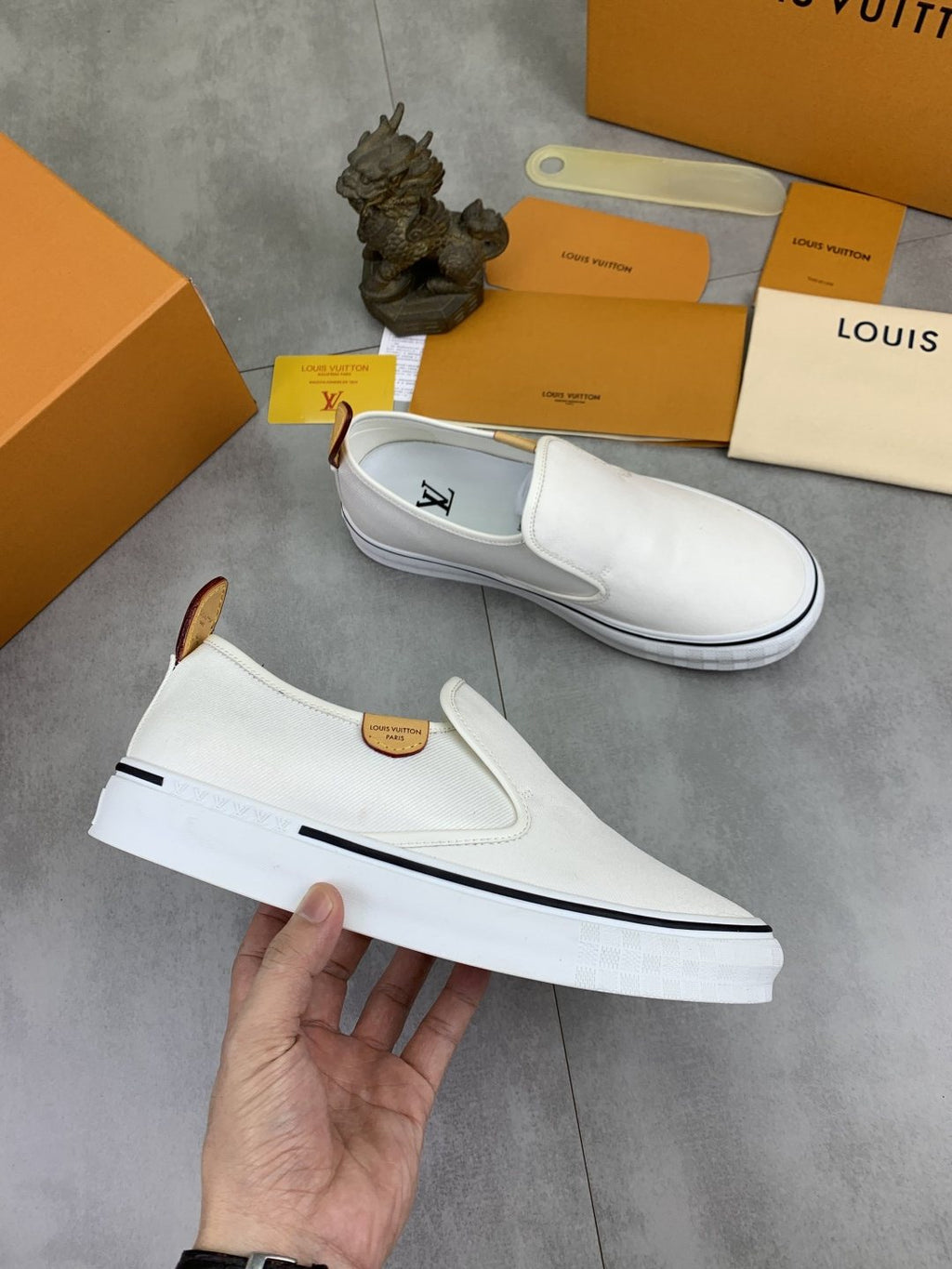 Louis Vuitton Elastic-Gore Slip-On Sneakers