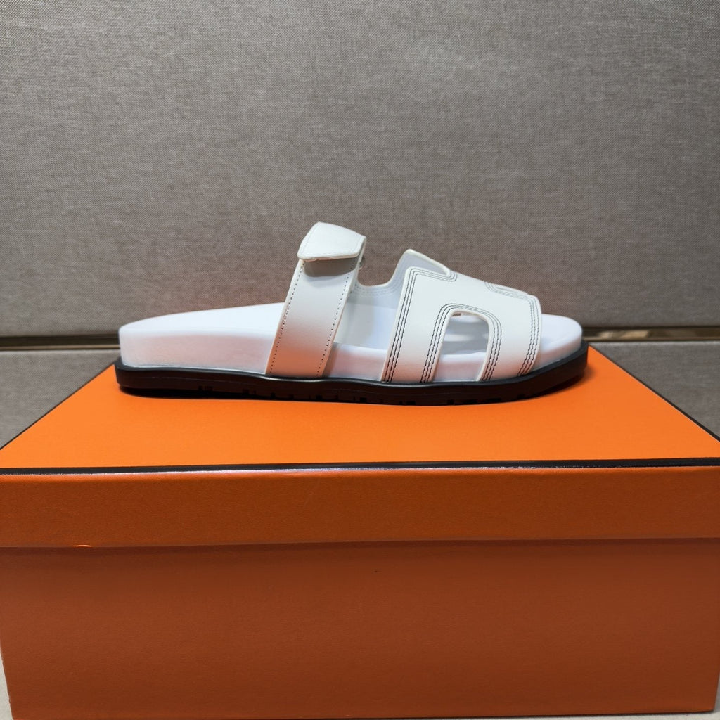 Hermès Cutout Slide Sandals