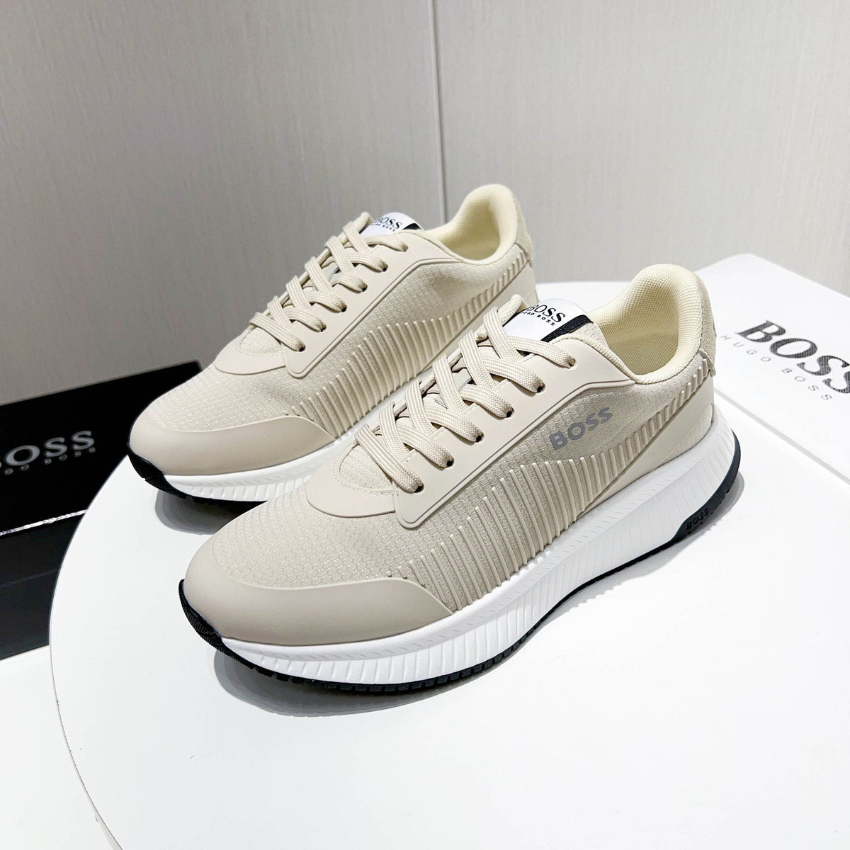 BOSS Knit Low-Top Sneakers