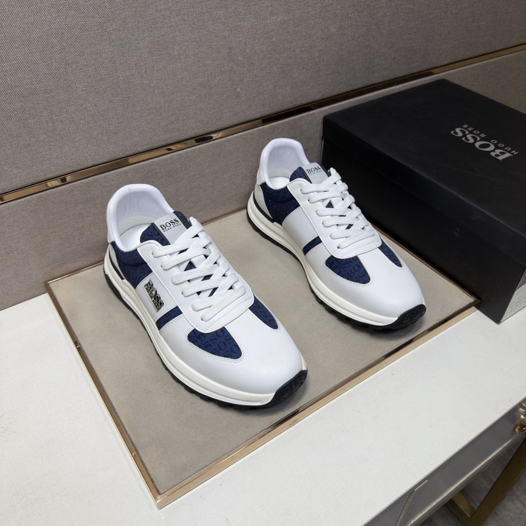 Hugo Boss Contrast-Panel Low-Top Sneakers