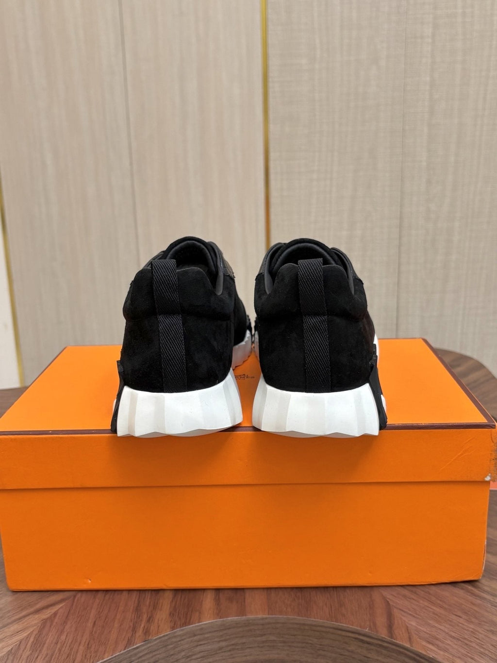 Hermes Paneled Low-Top Sneakers