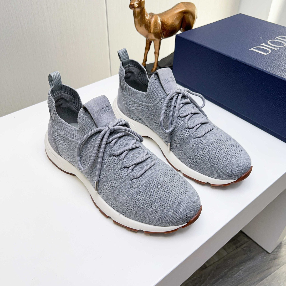 Dior Knit Lace-Up Sneakers