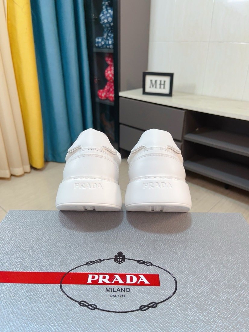 Prada Paneled Low-Top Sneakers