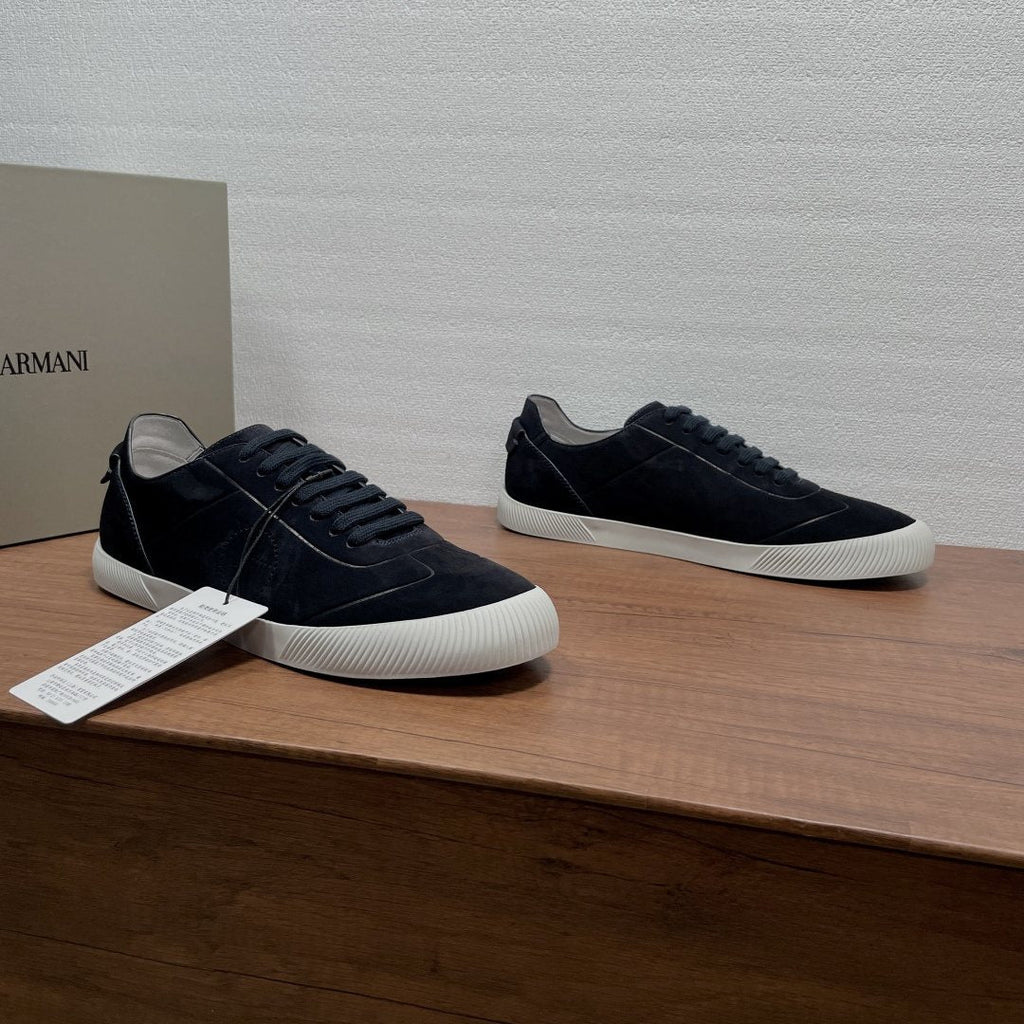 Giorgio Armani Perforated Low-Top Sneakers