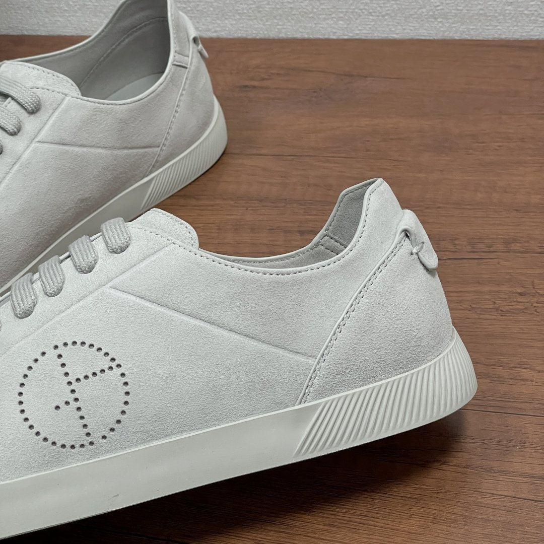 Giorgio Armani Perforated Low-Top Sneakers