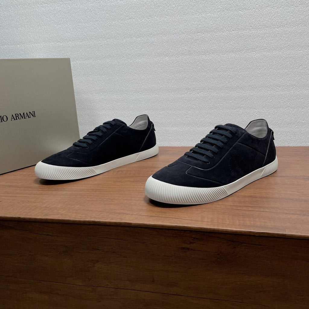 Giorgio Armani Perforated Low-Top Sneakers