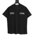 Louis Vuitton L.V.M. and Equipe Lettering Short-Sleeve T-Shirt - Black