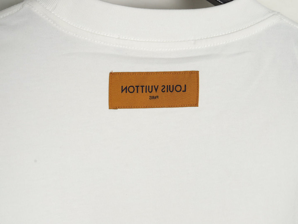Louis Vuitton LV Chest-Lettering Short-Sleeve T-Shirt - Cream