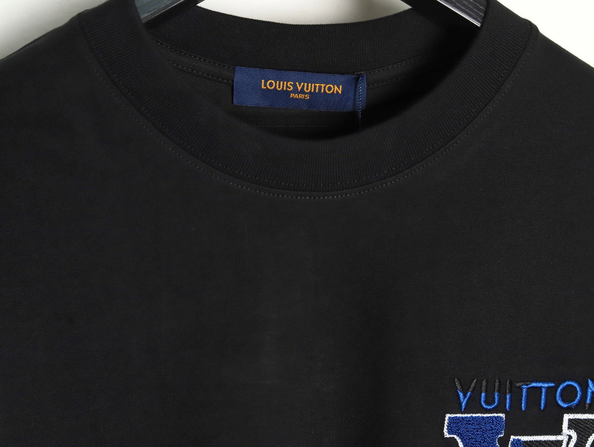 Louis Vuitton LV Chest-Lettering Short-Sleeve T-Shirt - Black